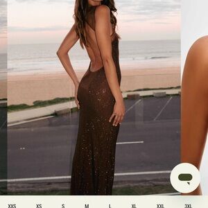 Meshki Jasmyn Dress in Chocolate